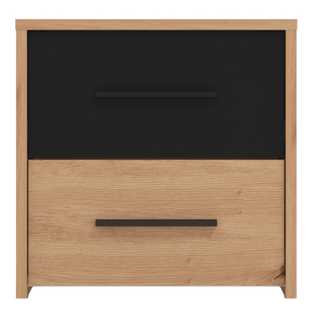 Nočný stolík SHALINI dub artisan/čierna 3