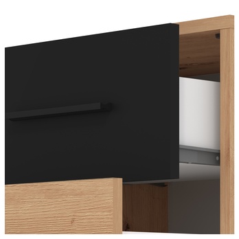 Nočný stolík SHALINI dub artisan/čierna 4