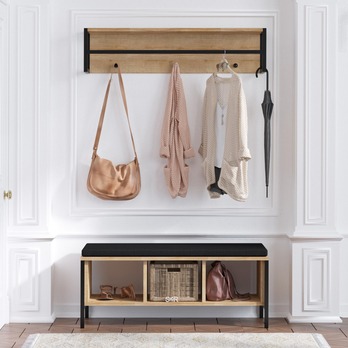 Predsieňová zostava SHANA dub/čierna 1