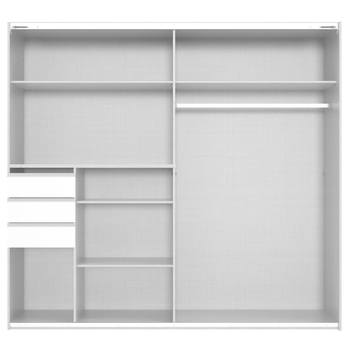 Šatníková skriňa so zrkadlom SHANIA I dub 2