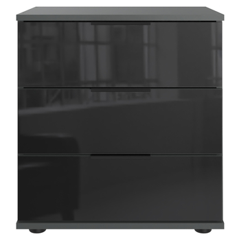 Nočný stolík SHANIA VIII grafitová/čierna 1