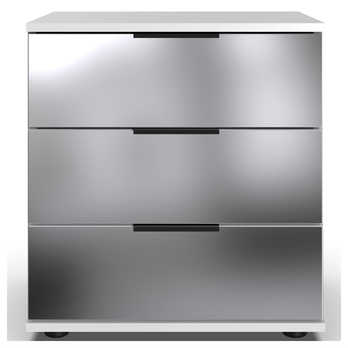 Nočný stolík SHANIA VIII biela/čierna 1