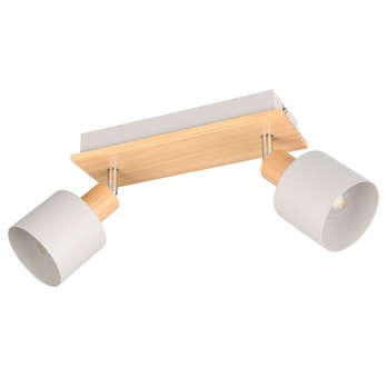 Bodové svietidlo SHANTI 2 svetlé drevo/biela 1