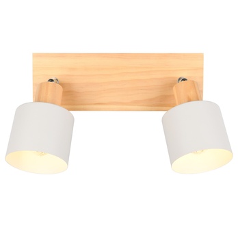 Bodové svietidlo SHANTI 2 svetlé drevo/biela 2