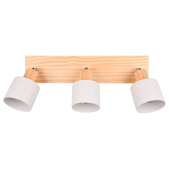 Bodové svietidlo SHANTI 3 svetlé drevo/biela 3