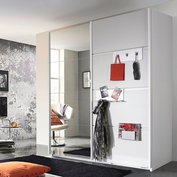 Šatníková skriňa SHEA II alpská biela, šírka 181 cm 1