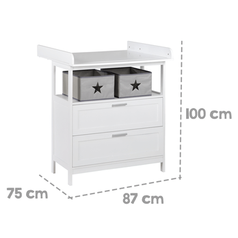 Prebaľovacia komoda SHEENA biela 8