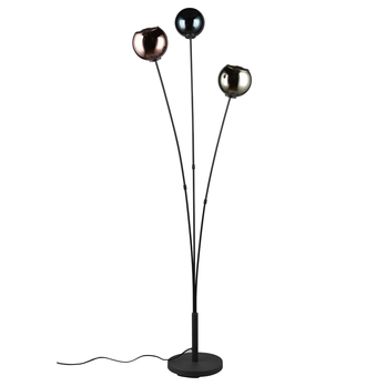 Stojacia lampa SHELDON čierny kov/viacfarebné sklo 3