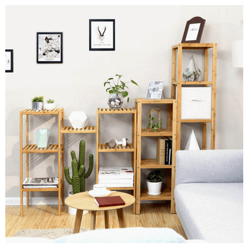 Regál  SHELF bambus 1