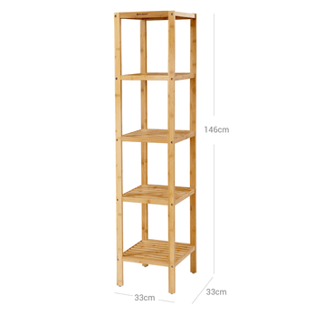 Regál  SHELF bambus 5