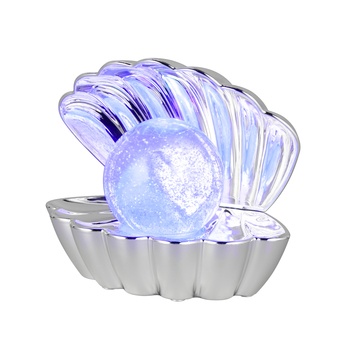 Stolná LED RGB lampa SHELLY ligot/chróm 5