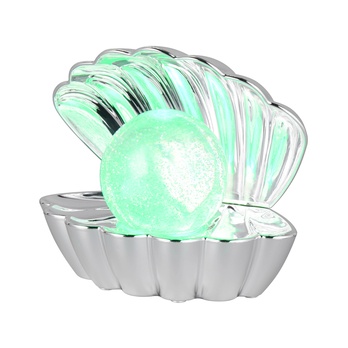 Stolná LED RGB lampa SHELLY ligot/chróm 6