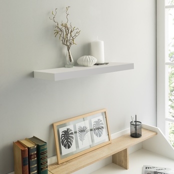 Nástenná polica SHELVY biela, šírka 60 cm 1