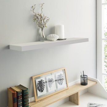 Nástenná polica SHELVY biela, šírka 80 cm 1
