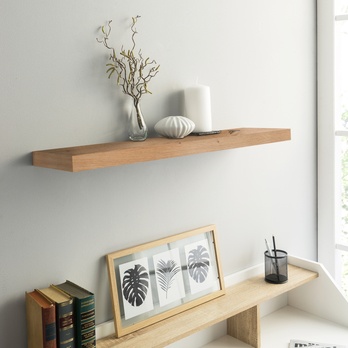 Nástenná polica SHELVY dub artisan, šírka 80 cm 1