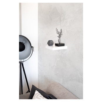 Nástenná polica SHELVY biela vysoký lesk, šírka 24 cm 2