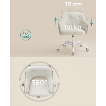 Kancelárska stolička SHERPA krémová 5