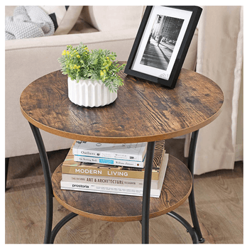 Odkladací stolík SIDE hnedá/čierna 2