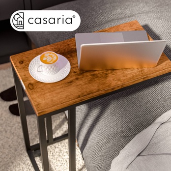 Prístavný stolík SIDE prírodná/čierna 1