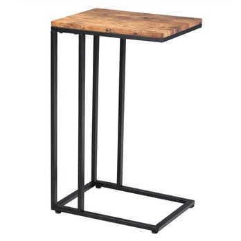 Prístavný stolík SIDE prírodná/čierna 4