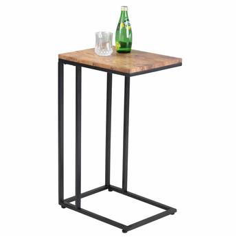 Prístavný stolík SIDE prírodná/čierna 5