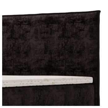 Posteľ s matracom a topperom SIDO čierna, 160x200 cm 5