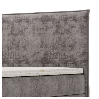 Posteľ s matracom a topperom SIDO sivá, 160x200 cm 5