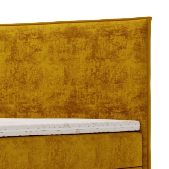 Posteľ s matracom a topperom SIDO medová, 160x200 cm 5