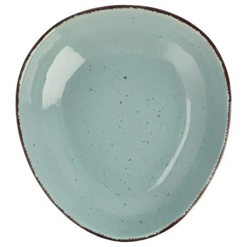 Miska trojhranná SIENA TURQUOISE tyrkysová, šírka 23 cm 2