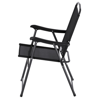 Záhradná stolička SIENNA 2 antracitová/čierna 1