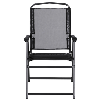 Záhradná stolička SIENNA 2 antracitová/čierna 2