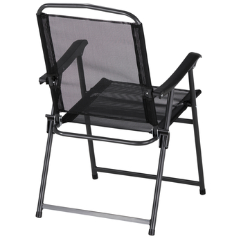 Záhradná stolička SIENNA 2 antracitová/čierna 3