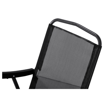 Záhradná stolička SIENNA 2 antracitová/čierna 4