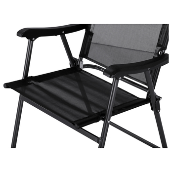 Záhradná stolička SIENNA 2 antracitová/čierna 5