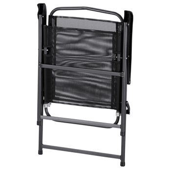 Záhradná stolička SIENNA 2 antracitová/čierna 8