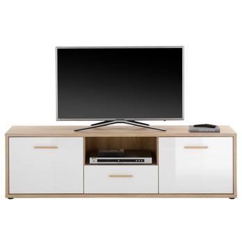 TV komoda SIERO 5 dub sonoma/biela vysoký lesk 3