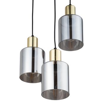 Závesné svietidlo SIERRA 2 sivá/zlatá/čierna 1