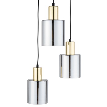 Závesné svietidlo SIERRA 2 sivá/zlatá/čierna 3