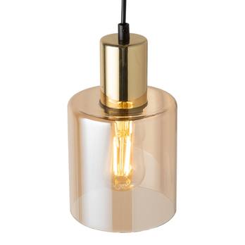 Závesné svietidlo SIERRA hnedá/zlatá/čierna 1