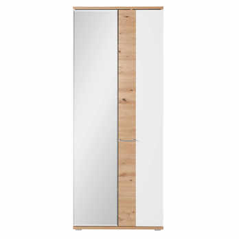 Predsieňová skriňa so zrkadlom SIGNO dub artisan/biela matná 3