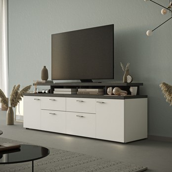 TV komoda SIKA matera/biela 1