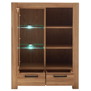 Vitrína SILIAS dub divoký, výška 140 cm 5