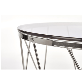 Konferenčný stolík SILINO dymová/chróm 1