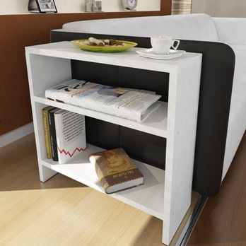 Prístavný stolík SILVANUS biela 1