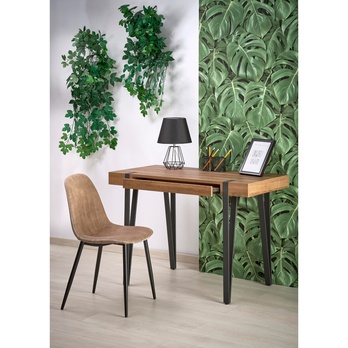 Písací stôl SIMBA orech/čierna 1