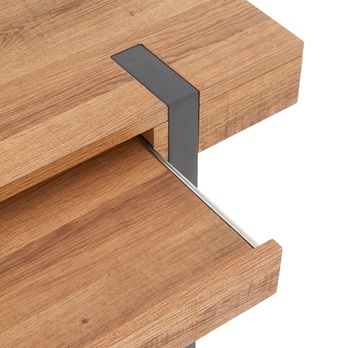 Písací stôl SIMBA orech/čierna 6