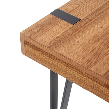 Písací stôl SIMBA orech/čierna 8