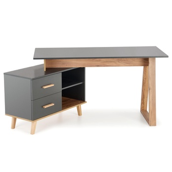 Písací stôl SIRGAU XL dub wotan/antracitová 2