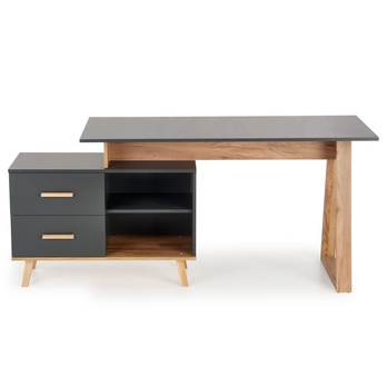 Písací stôl SIRGAU XL dub wotan/antracitová 4