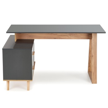 Písací stôl SIRGAU XL dub wotan/antracitová 5